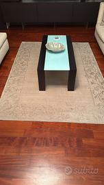 Tappeto Nepal in lana/seta 142x202 con certificato