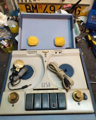 lettore di nastri bobine audio LESA epoca vintage