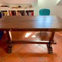 Tavolo Fratino in legno massiccio - Vintage