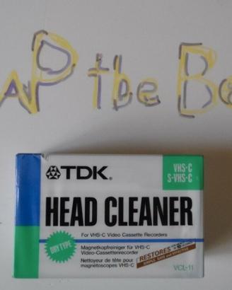 Head cleaner - pulisci testine vhs-c/s-vhs-c tdk