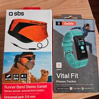 cuffie a fascia e orologio fitness NUOVI