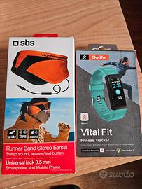 cuffie a fascia e orologio fitness NUOVI