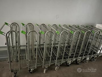 Carrelli, quattro ruote in acciaio inox