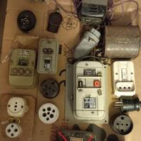 Materiale elettrico antico valvole radio telev 