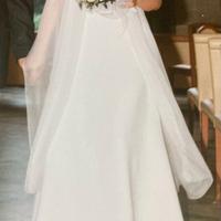 Abito da Sposa in Cady di Seta bianco