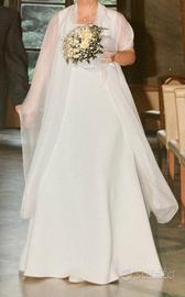 Abito da Sposa in Cady di Seta bianco