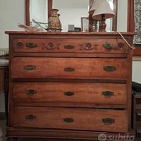 Armadio cassetti camera letto vintage specchio
