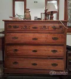 Armadio cassetti camera letto vintage specchio