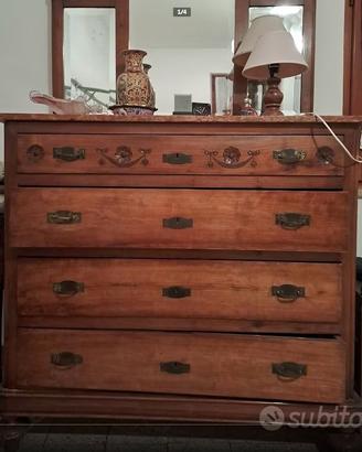 Armadio cassetti camera letto vintage specchio