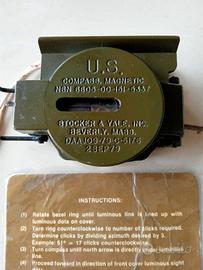 Bussola/compass originale con matricola u.s.army