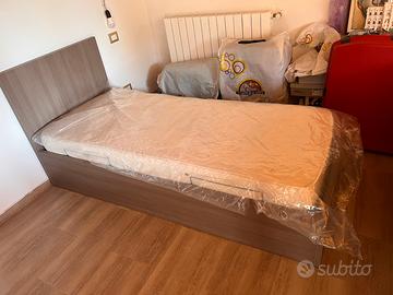 Letto singolo con contenitore