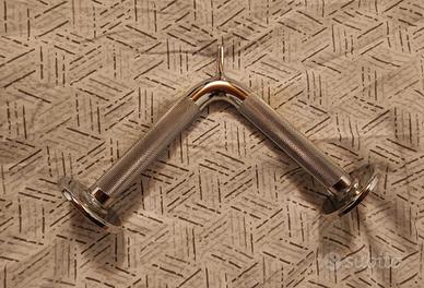 attrezzo per tricipiti, a V, barra angolata