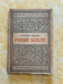 Giovanni Berchet “Poesie Scelte” 1948
