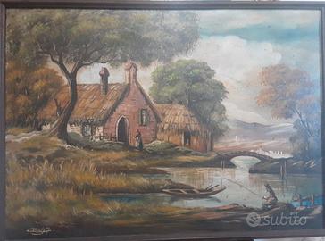 quadro pittura olio su tela