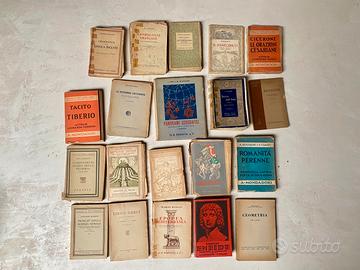 Collezione di 65 libri di scuola anni ‘30/‘40