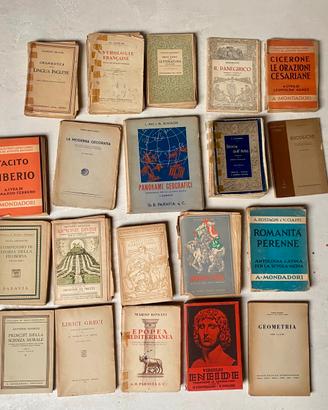 Collezione di 65 libri di scuola anni ‘30/‘40