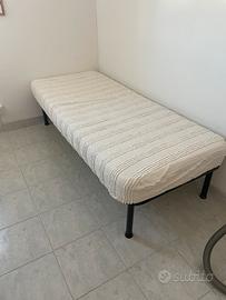 Rete letto singolo + materasso