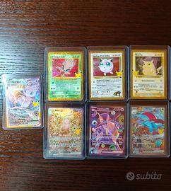 Lotto 30 anniversario Pokemon carte