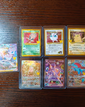 Lotto 30 anniversario Pokemon carte