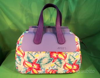 Borsa bauletto fiorita con manici marca Ju’sto