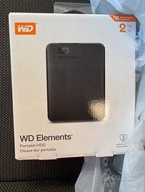 WD 2TB Elements Hard Disk Esterno Portatile, USB 3