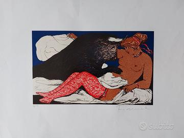 Salvatore Fiume - litografia