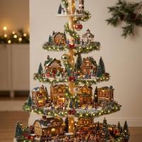 Struttura in legno smontabile per albero di Natale