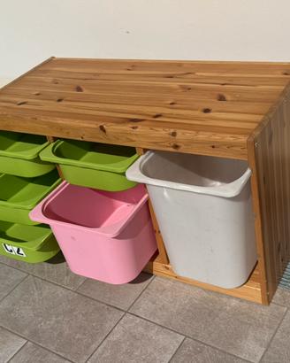 Cassettiera giochi bambini (Trofast Ikea)