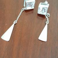 orecchini in argento e ametiste boliviane 