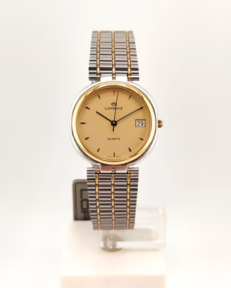 Orologio Lorenz Vintage Bicolore NUOVO NOS acciaio