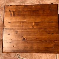 Mensola porta tv in legno artigianale