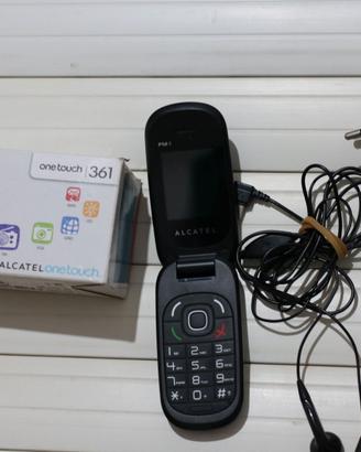 CELLULARE ALCATEL 361 + SCATOLA + ALIMENTATORE