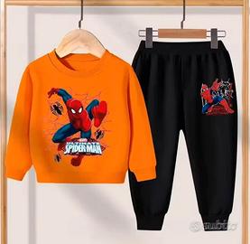 Tuta Spiderman - Pantaloni Lunghi e Felpa