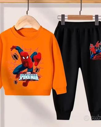 Tuta Spiderman - Pantaloni Lunghi e Felpa