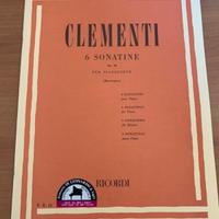 Libro musica Clementi 6 sonatine op 36