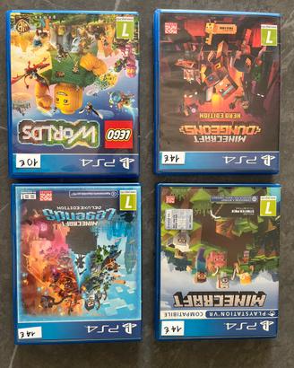 Giochi Playstation PS4 MINECRAFT LEGO STARWARS