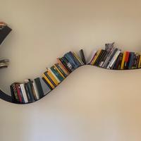 libreria Kartell blu cobalto, 320 cm