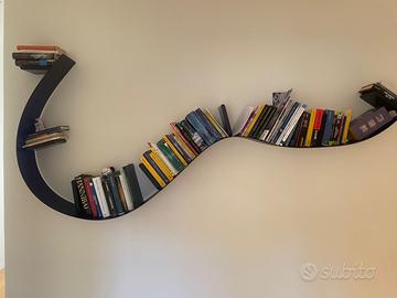 libreria Kartell blu cobalto, 320 cm