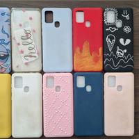 Vetro temperato e 9 cover usate Samsung A21