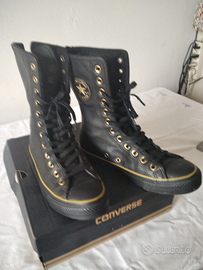 Converse 37 stivaletto pelle 37 x 25eu o F.c Abbigliamento e