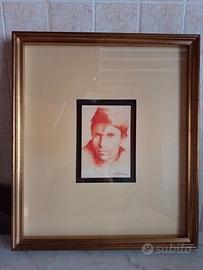 Quadro in carboncino, ragazzo calabrese