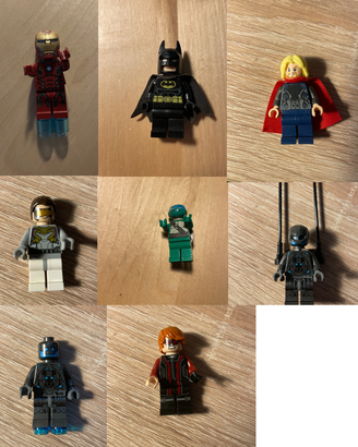 Lotto 9 minifigures Lego - Marvel Dc comics Ninja
