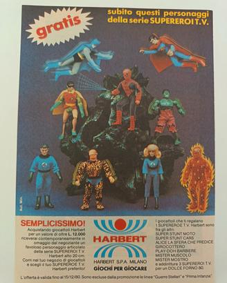 Pubblicità Marvel Harbert, 1980