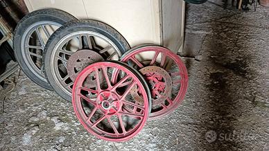 Cerchi in lega moto d'epoca Moto Guzzi 350