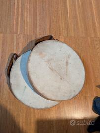 Coppia tamburelli vintage ORIGINALI Olimpia 