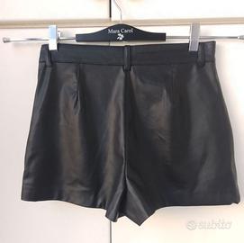 Short Zara in ecopelle taglia piccola