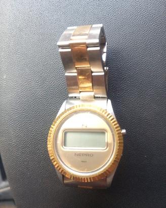 Orologio Vintage NEPRO Swiss Made LCD Digitale