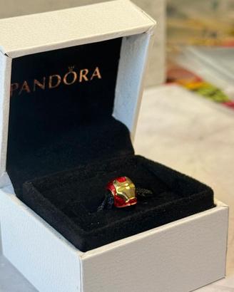 Charm pandora x marvel iron man originale con scat