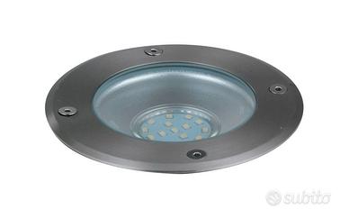 Segnapassi ACCIAIO incasso luce orientabile IP67