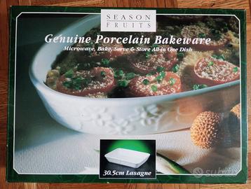 TEGLIA DA LASAGNE SEASON FRUITS porcellana 30,5cm